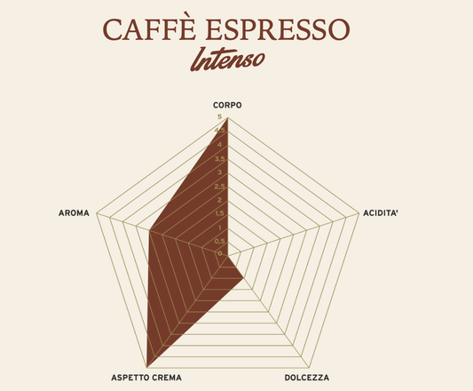 Caffe Molinari Intenso taste profile chart