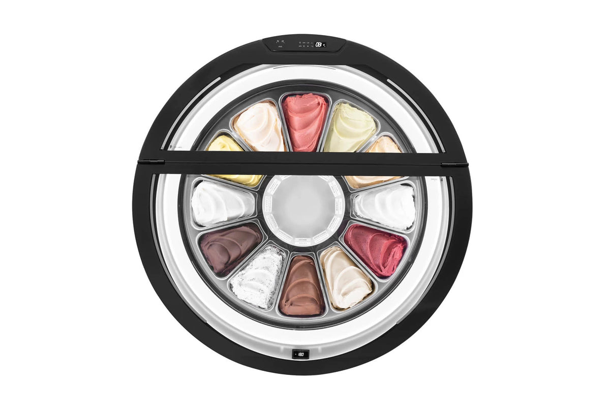 IFI Tonda display case, 12-flavor configuration