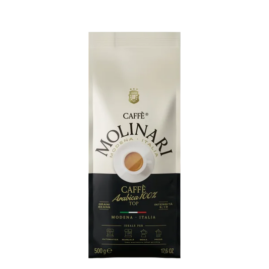Caffe Molinari Arabica 100% Coffee Beans, 500g