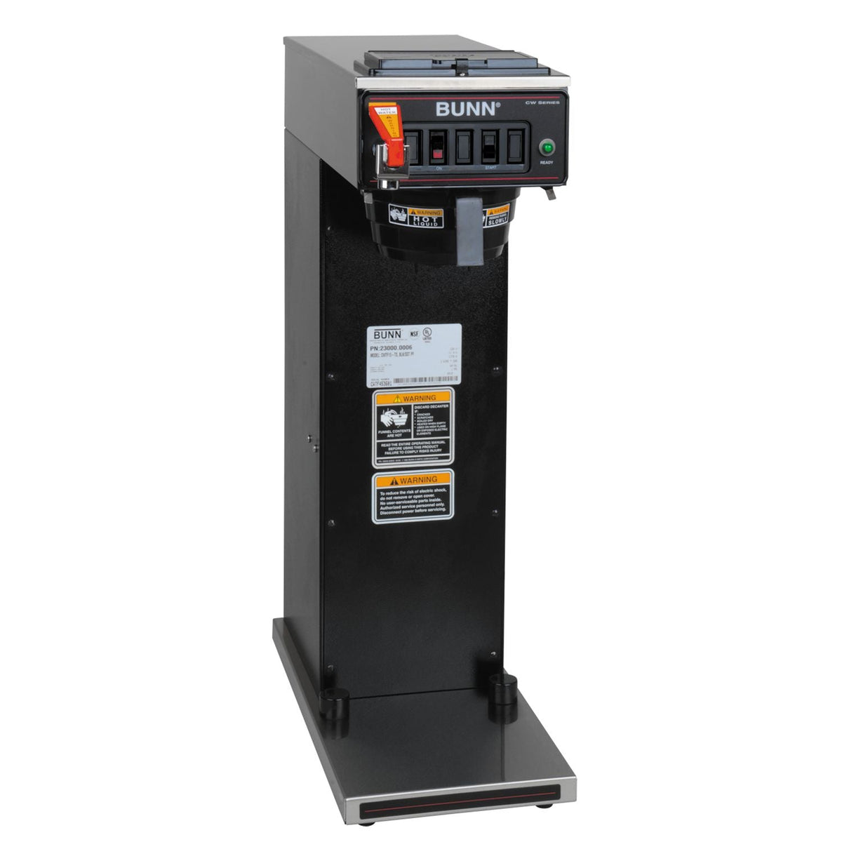 Bunn CWTF15-TS thermal server coffee brewer, brew head detail