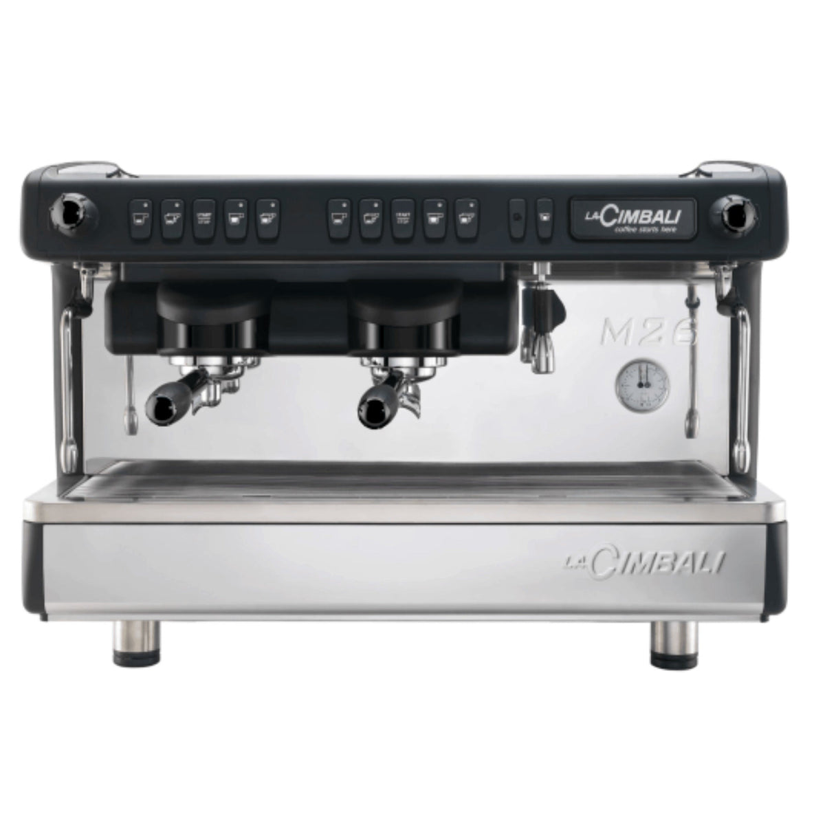 La Cimbali M26 2-Group espresso machine, front view