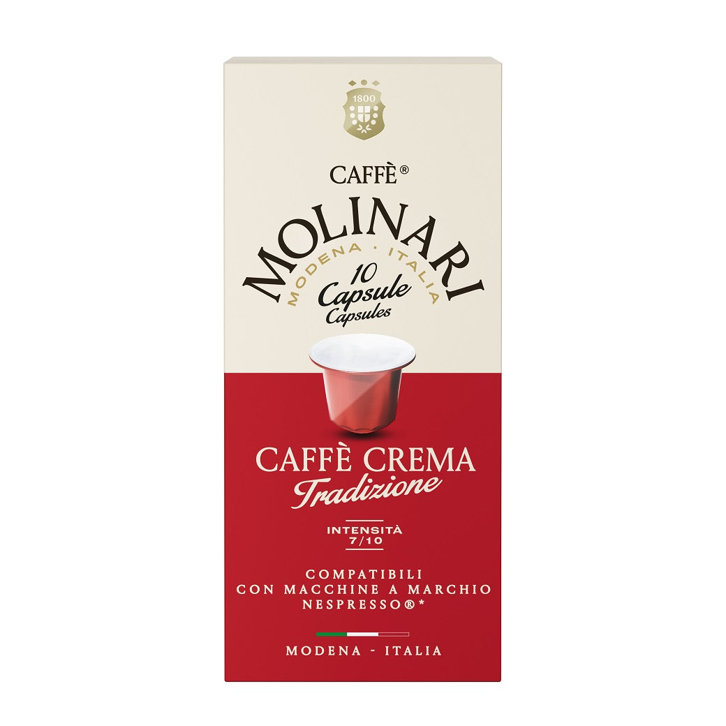 Caffe Molinari Crema Tradizione Nespresso-compatible capsules, box of 10