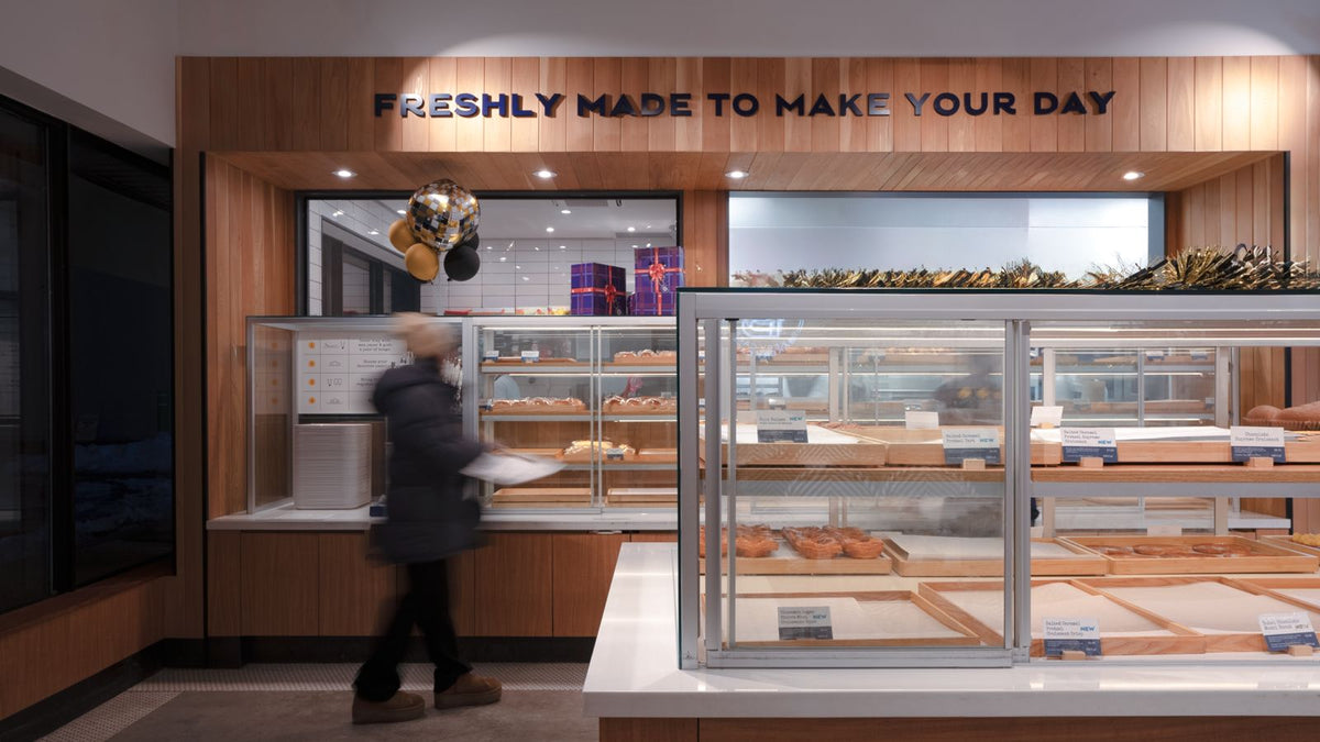 Paris Baguette bakery display cases and service counter