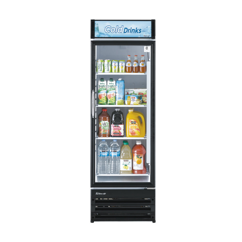 Turbo Air TGM-14RV-N6 glass door merchandiser, front view