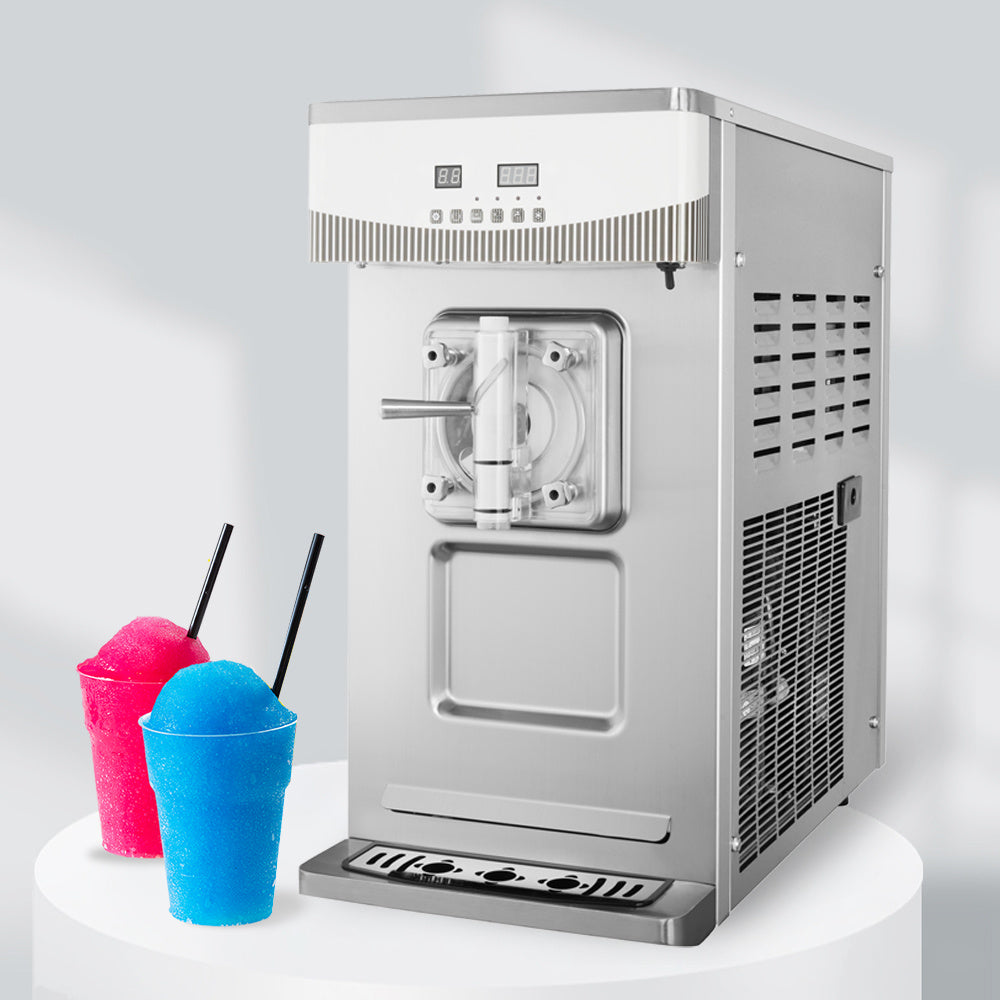 Space 8690 counter-top frozen beverage and slush machine with two cups of slush